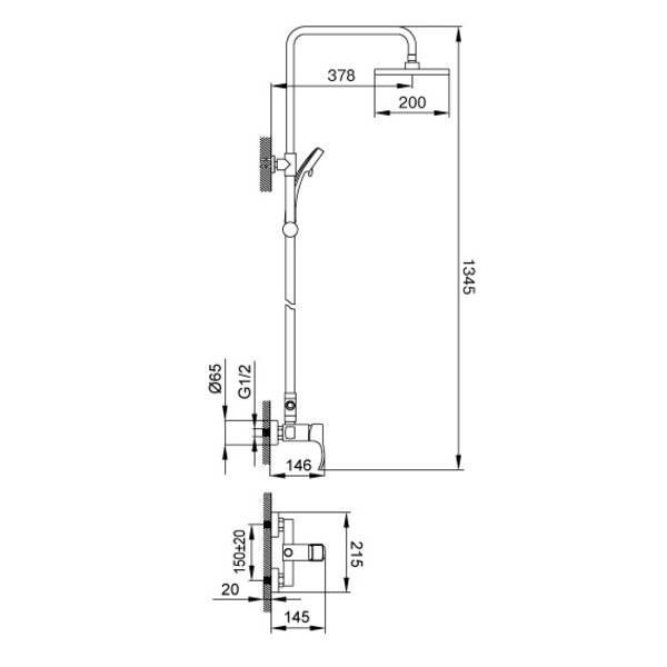 Душова система Devit Graphics 3350SP 164590 фото
