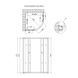 Душова кабіна Lidz Latwa SC90x90.SAT.MID.FR, скло Frost 4 мм без піддона SD00047615 фото 1